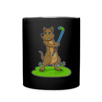 Kangaroo Hockey sur gazon Stick - Mug uni - noir - Devant