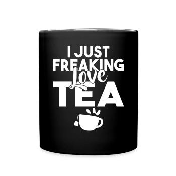 Teeliebhaber Geschenke - Tasse einfarbig - Schwarz - Vorne