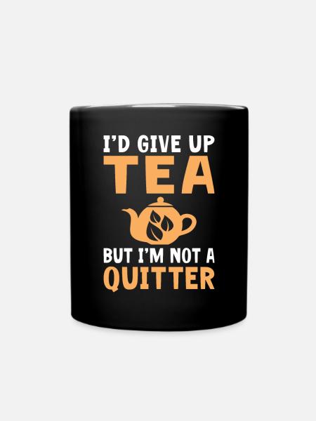 Teeliebhaber Geschenke - Tasse einfarbig - Schwarz