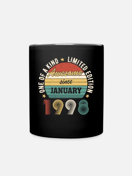 Awesome Since January 1998 Limited Edition - Tasse einfarbig - Schwarz
