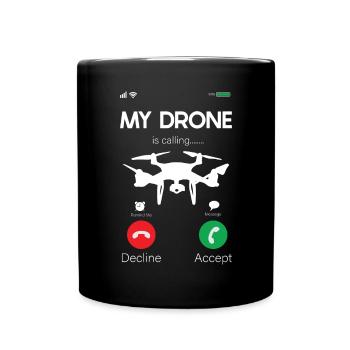 Drone - Full Colour Mug - black - Front