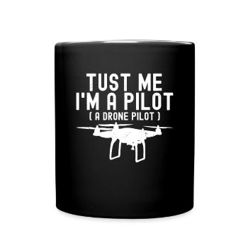 Drone - Full Colour Mug - black - Front