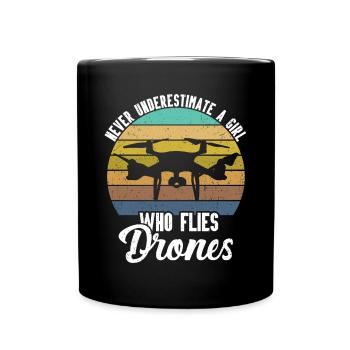 Drone - Full Colour Mug - black - Front