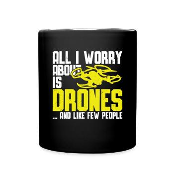 Drone - Full Colour Mug - black - Front