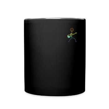 Guitare basse Stick Figure - Guitariste Basse - Mug uni - noir - Devant