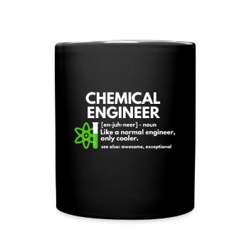 Funny Chemical Engineer Definition Engineeringskil - Full Colour Mug - black - Front