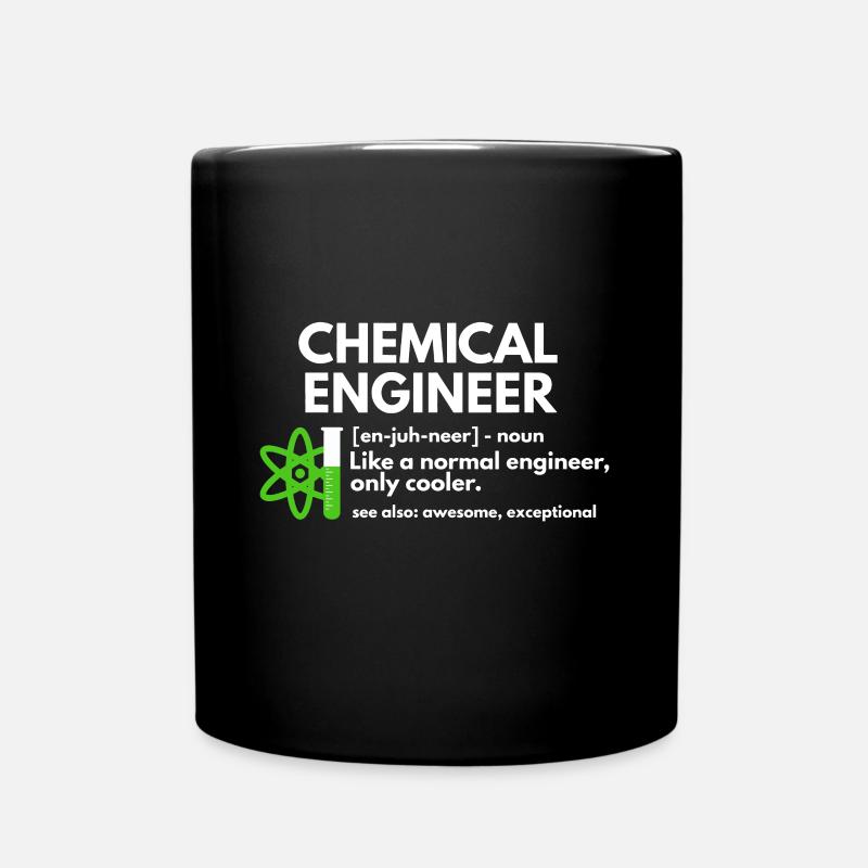 Funny Chemical Engineer Definition Engineeringskil - Full Colour Mug - black