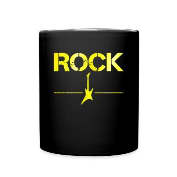 Rock - Tasse einfarbig - Schwarz - Vorne