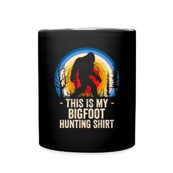 Bigfoot-Jagd Dies ist meine Jagd auf Bigfootbigfoot - Tasse einfarbig - Schwarz - Vorne