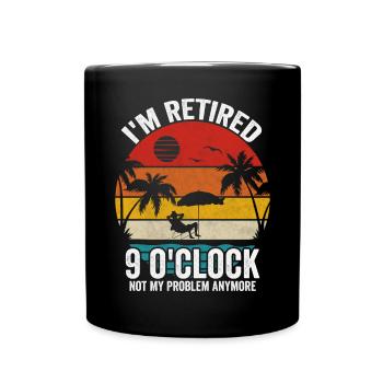 Funny Retired Retirement for Men Dad Retiring - Full Colour Mug - black - Front