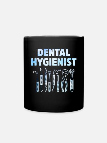 Dental Hygienist Dental Assistant Dentist Apprecia - Full Colour Mug - black
