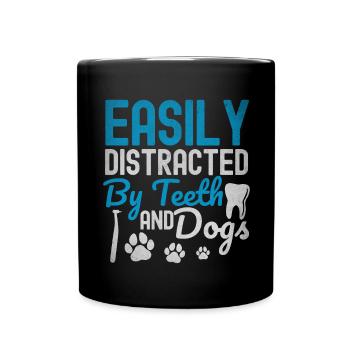 Dentiste Chats Chien Propriétaire - Mug uni - noir - Devant
