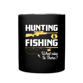 Chasse et pêche What Else is There - Funny Fishe - Mug uni - noir - Devant
