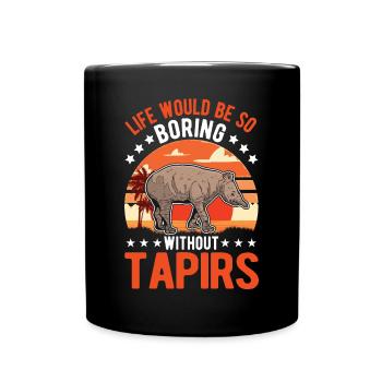 Tapir Gift Lowland Tapir Tapirdae Tapir - Full Colour Mug - black - Front