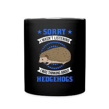 Hérisson Cadeau Stacheligel - Mug uni - noir - Devant