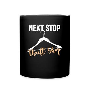 Secondhandladen Secondhand Öko Hipster Gebraucht - Tasse einfarbig - Schwarz - Vorne
