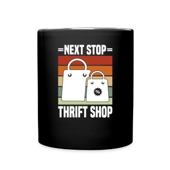Secondhand Shop Secondhand Eco Hipster Used - Full Colour Mug - black - Front