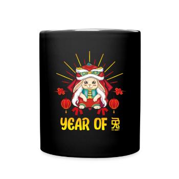 Happy Chinese New Year Of The Rabbit - Tasse einfarbig - Schwarz - Vorne