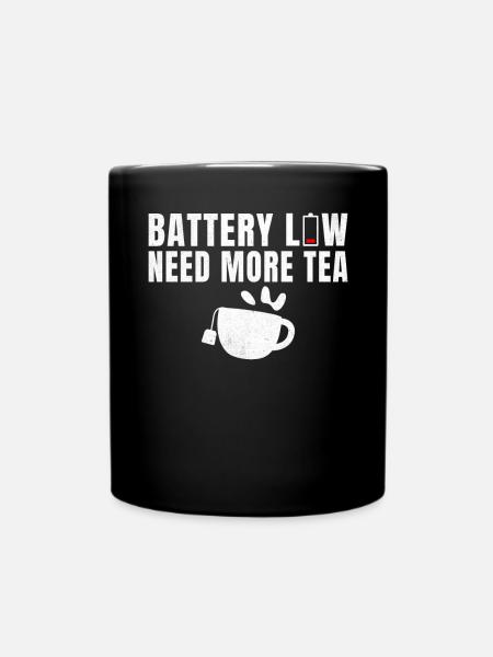 Teeliebhaber Geschenke - Tasse einfarbig - Schwarz