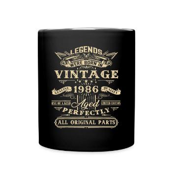 36e cadeau d'anniversaire pour les légendes nées en 1986 36 ans Ol - Mug uni - noir - Devant