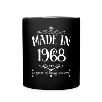 Born in 1968 54 Years Old Made in 1968 54th Birthd - Full Colour Mug - black - Front