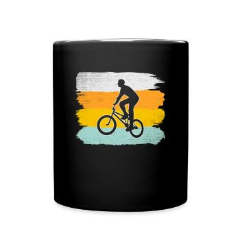 BMX retro - Tasse einfarbig - Schwarz - Vorne