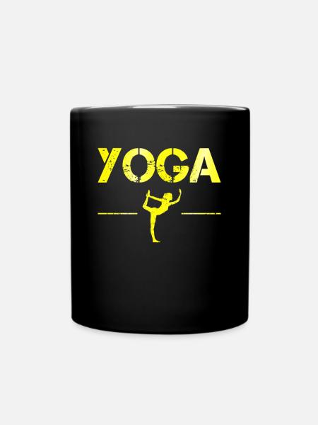 Yoga - Tasse einfarbig - Schwarz
