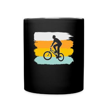 BMX Retro - Tasse einfarbig - Schwarz - Vorne