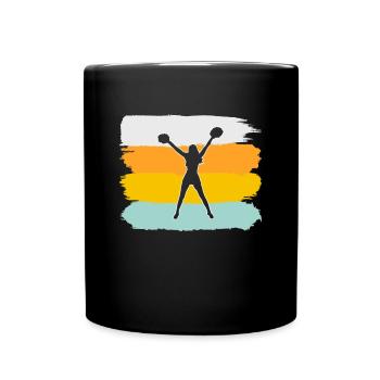 Cheerleading Rétro - Mug uni - noir - Devant