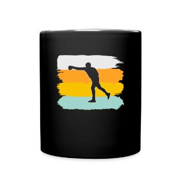 Boxen Retro - Tasse einfarbig - Schwarz - Vorne