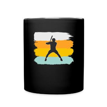 Baseball Rétro - Mug uni - noir - Devant
