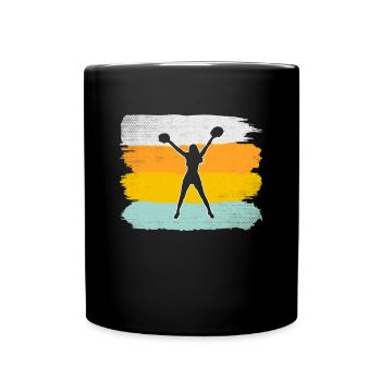Cheerleading Rétro - Mug uni - noir - Devant