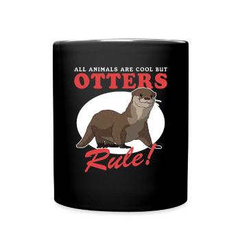 Otter Sea Otter Otter Gift - Full Colour Mug - black - Front