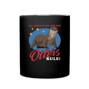 Otter Otter Sea Otter Gift - Full Colour Mug - black - Front