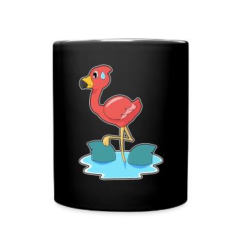 Nageoires de requin flamant rose - Mug uni - noir - Devant