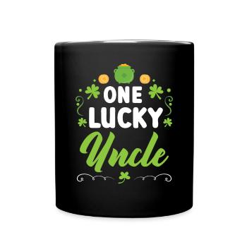 Ein glücklicher Onkel Irish Shenanigan St. Patricks Day - Tasse einfarbig - Schwarz - Vorne