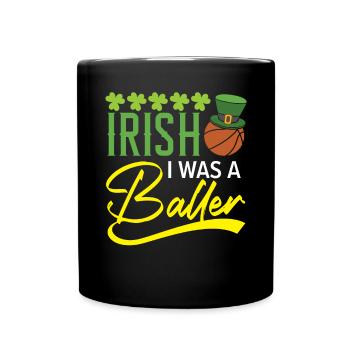 Irlandais J’étais un joueur de basket-ball Saint-Patrick - Mug uni - noir - Devant