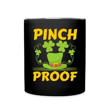 Pinch Proof St. Patricks Day Irish Pride Shamrock - Tasse einfarbig - Schwarz - Vorne