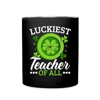 L’enseignant le plus chanceux de toute la Saint-Patrick - Mug uni - noir - Devant