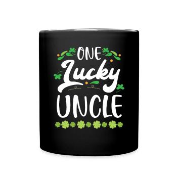 Un oncle chanceux : la Saint-Patrick irlandaise - Mug uni - noir - Devant