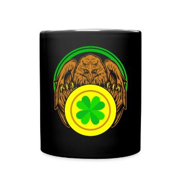 Shenanigan Shamrock St. Patricks Day Irish Pride - Full Colour Mug - black - Front