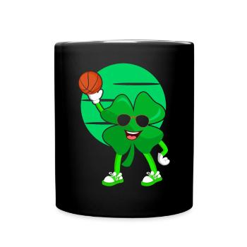 Basketball Player St. Patrick's Day Irish Pride - Full Colour Mug - black - Front