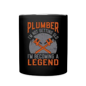 Plombier plombier retraité vintage - Mug uni - noir - Devant