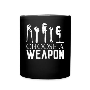 Plumbing Plumber Vintage Choose A - Tasse einfarbig - Schwarz - Vorne