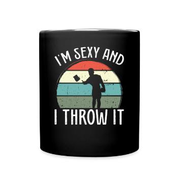 Je suis sexy et je le jette - Mug uni - noir - Devant