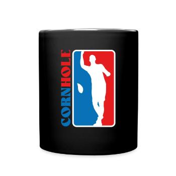 You throw the beanbag - Full Colour Mug - black - Front