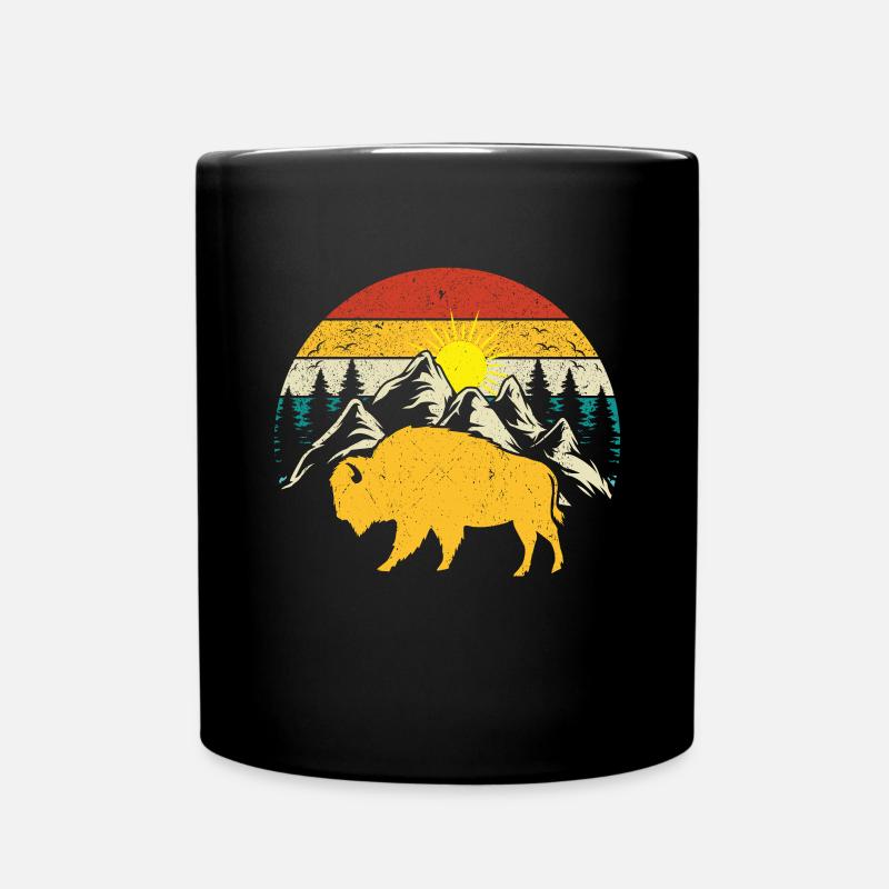 Bison - Tasse einfarbig - Schwarz