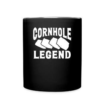 Légende de Cornhole - Mug uni - noir - Devant