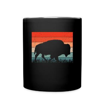 Bison - Full Colour Mug - black - Front