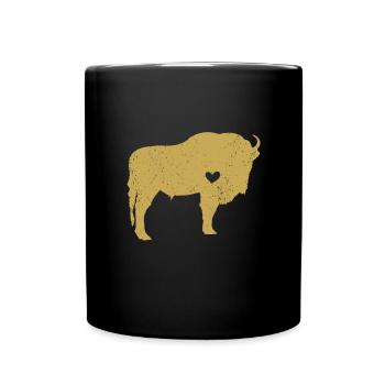 Bison - Full Colour Mug - black - Front
